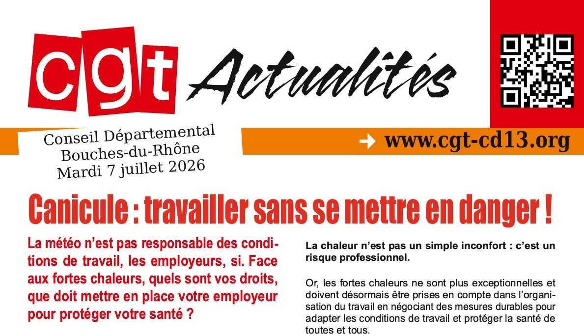 CGT Actualités Mardi 7 Juillet 2026