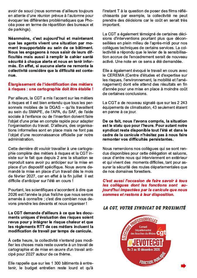 F3SCT du 16 juillet 2026 - Spécial Canicule