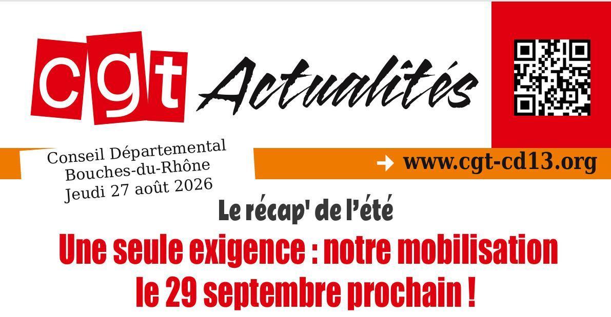 CGT ACTUALITES 27 AOUT 2026