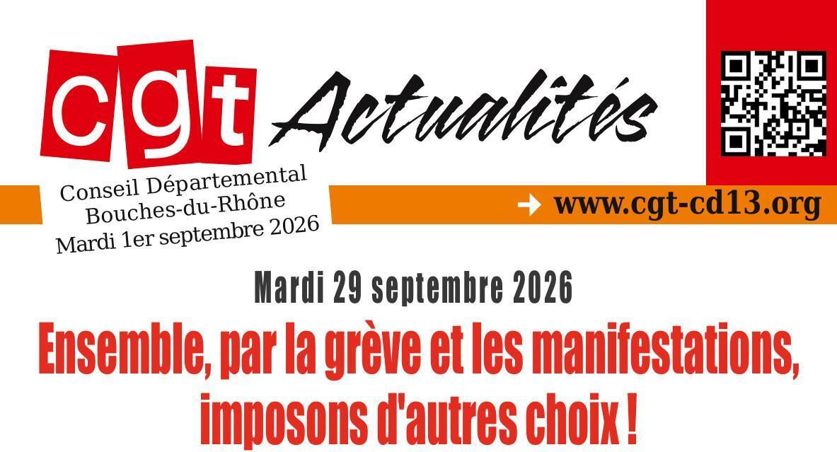 CGT ACTUALITES 1 SEPTEMBRE 2026