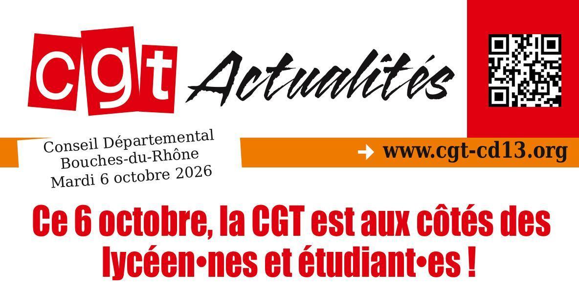 CGT ACTUALITES Mardi 6 OCTOBRE 2026