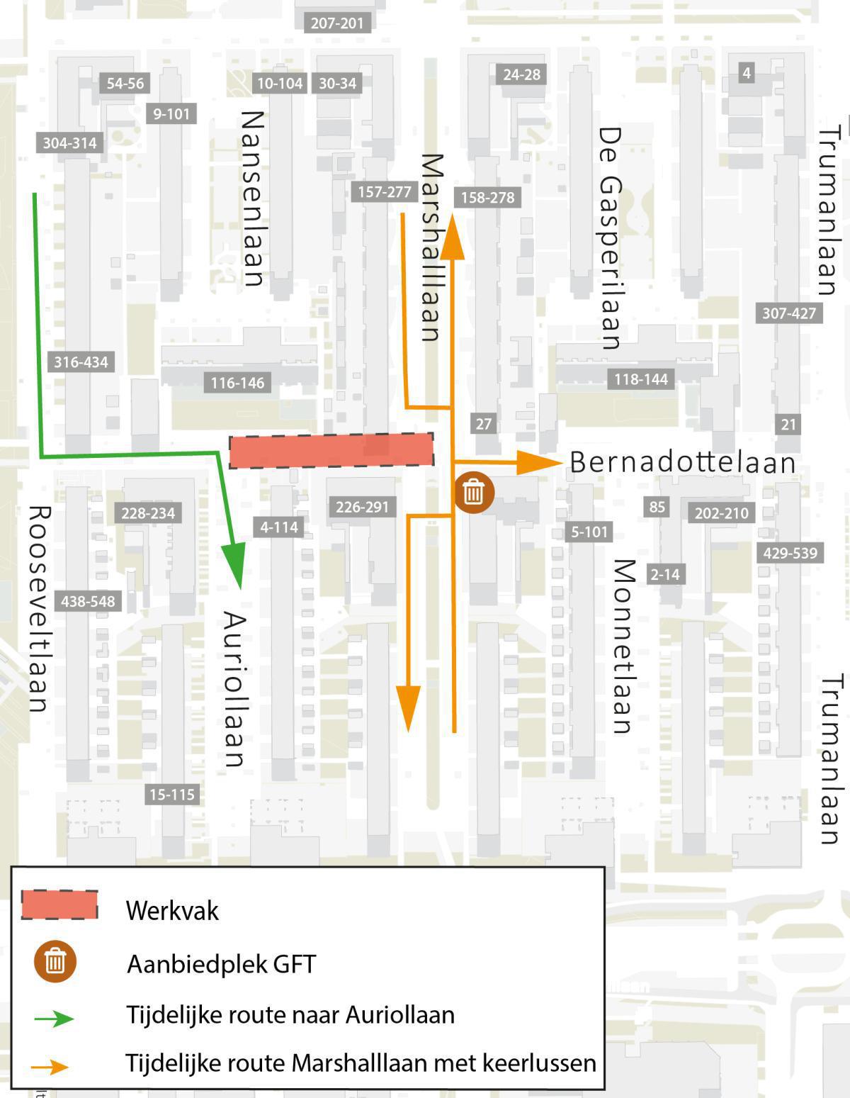 Update werkzaamheden Bernadottelaan