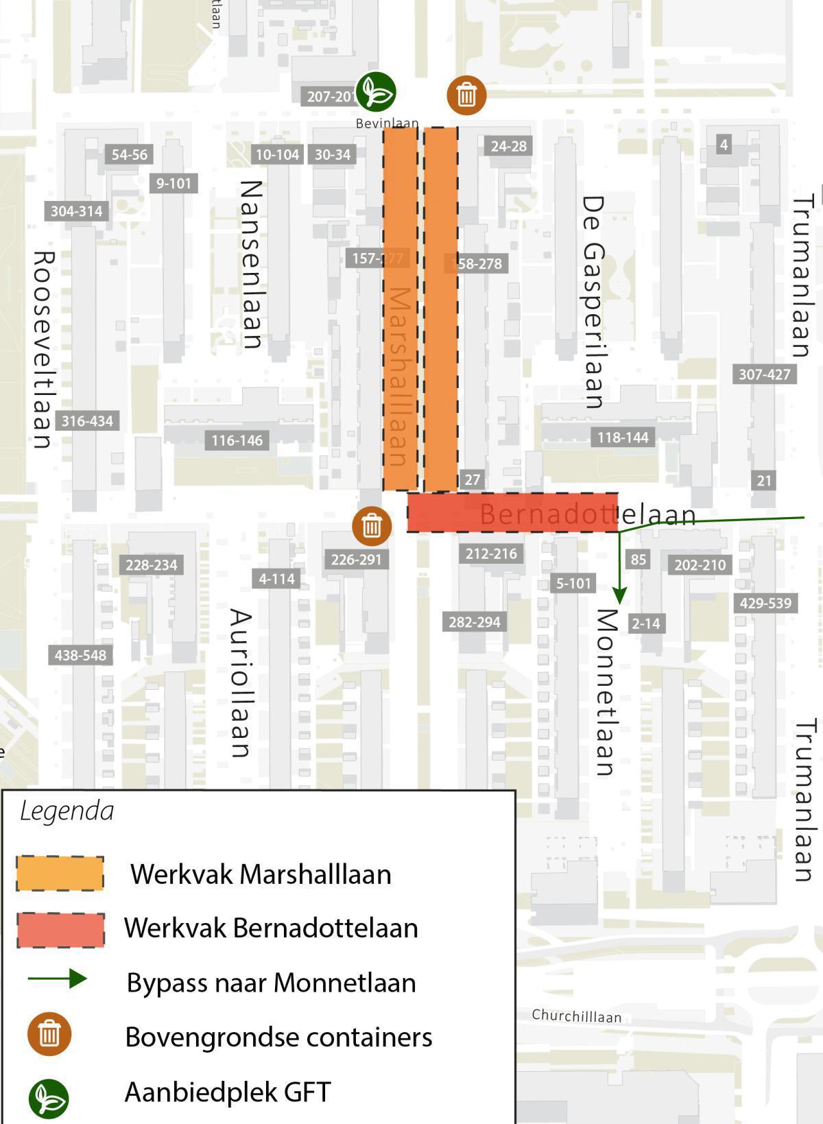 Bypass Monnetlaan & start fase Marshalllaan