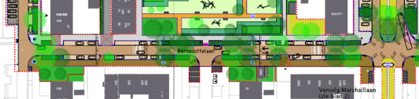 Bernadottelaan-deel-Rooseveltlaan-Marshalllaan