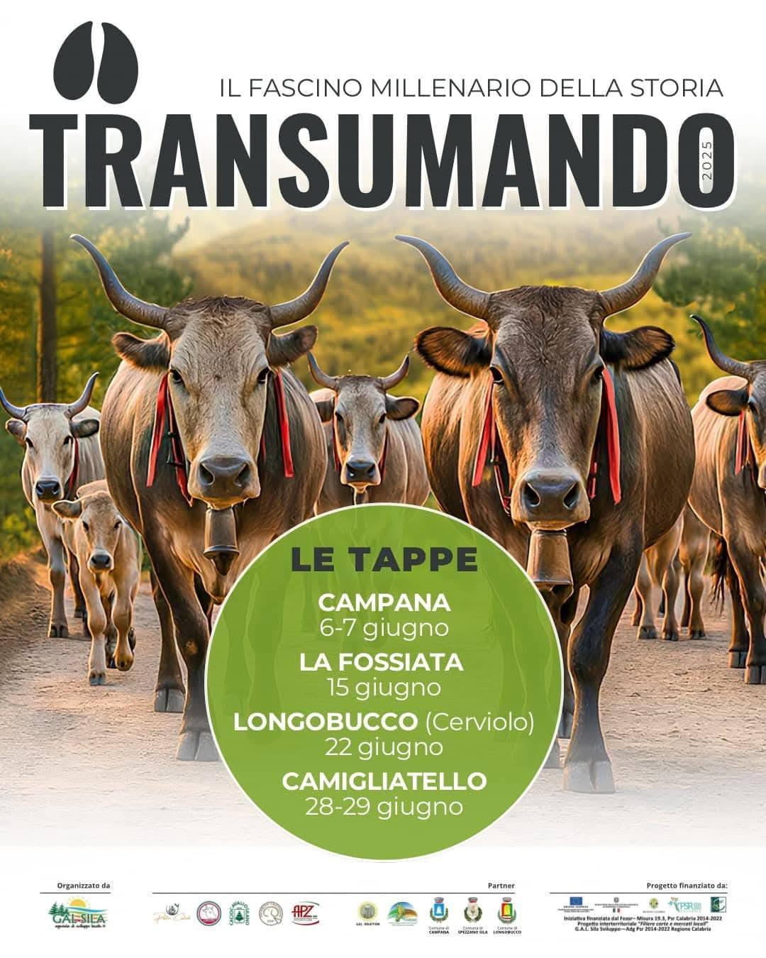 Convegno "Transumando" a cura del GAL SILA e Comune di Campana (inizio ore 11.30)