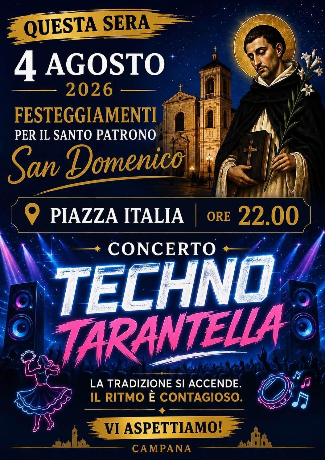 Concerto "Techno Tarantella" (Inizio ore 22.00)