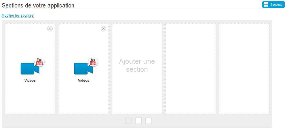 Vous pouvez spécifier autant de sections reliées à des playlists que vous le souhaitez. Vous pouvez spécifier autant de sections reliées à des playlists que vous le souhaitez.