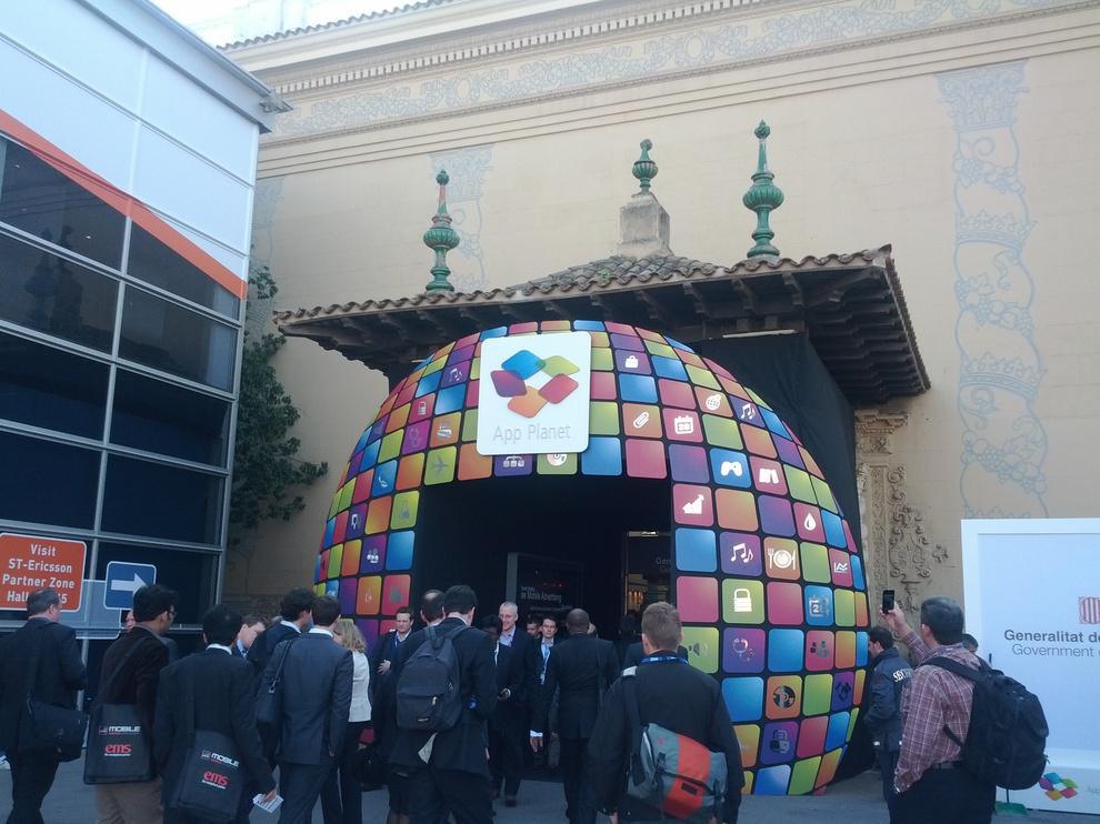 Entrée de l'App Planet, le bâtiment dédié aux apps Entrée de l'App Planet, le bâtiment dédié aux apps