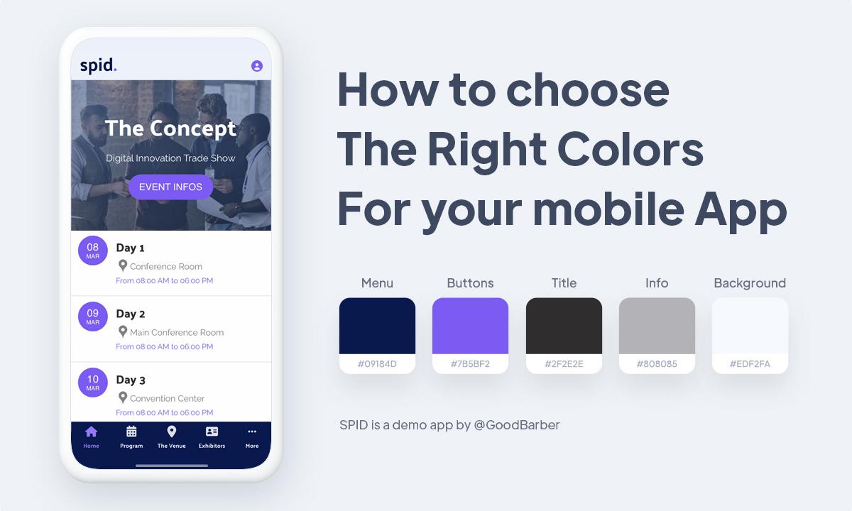 Choisir les couleurs de son application mobile Choisir les couleurs de son application mobile