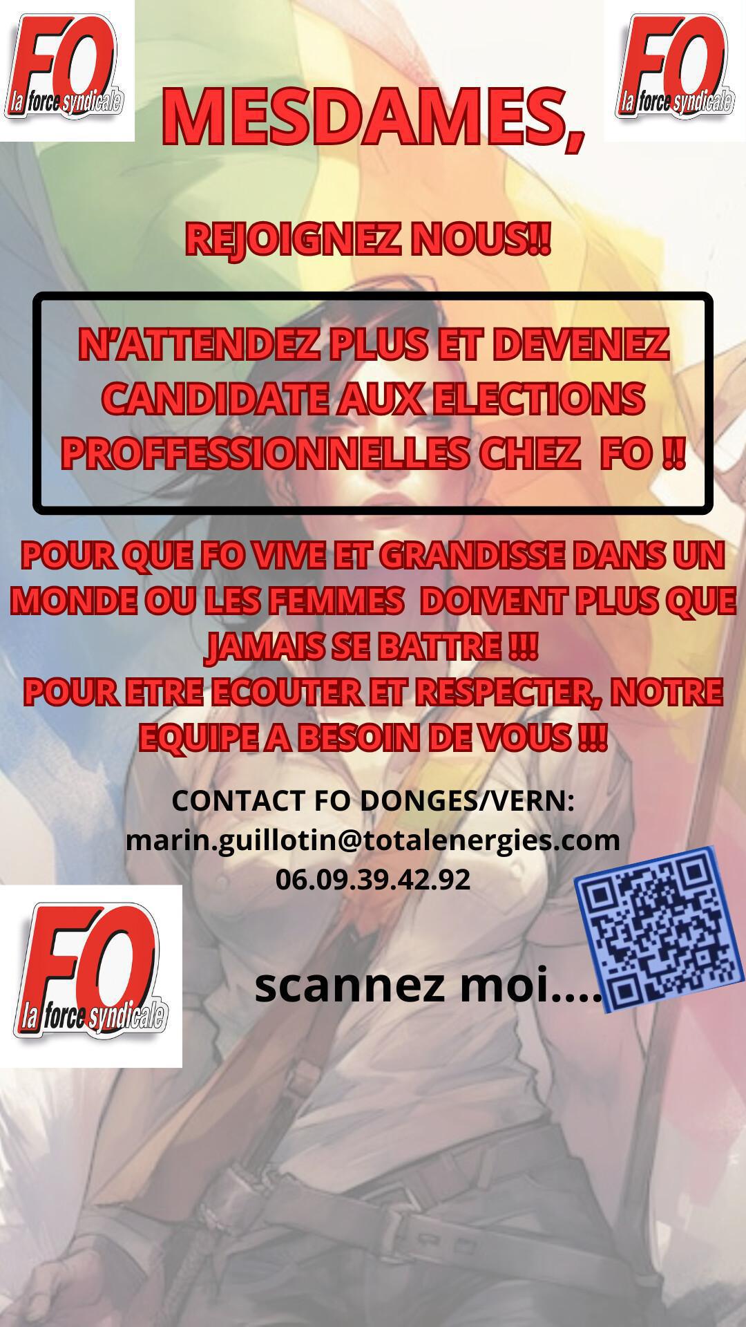 Mesdames, Rejoignez FO ! 