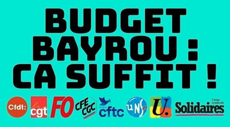 Budget Bayrou : Ca suffit Budget Bayrou : Ca suffit