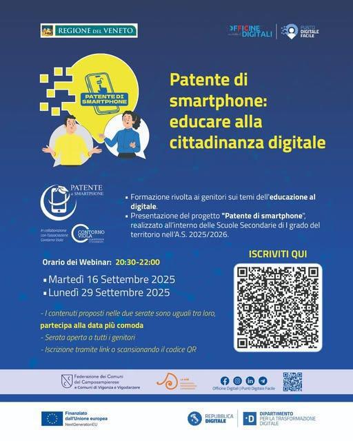 Patente di smartphone: educare alla cittadinanza digitale (Webinar: dalle ore 20.30)