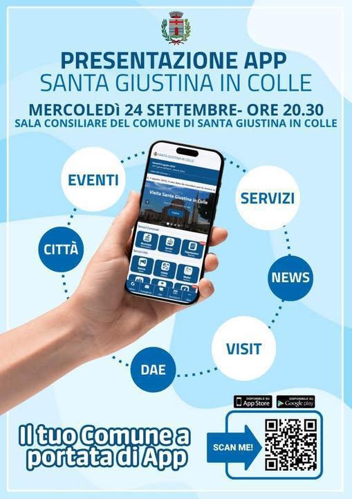 Presentazione APP Santa Giustina in Colle (inizio ore 20.30)