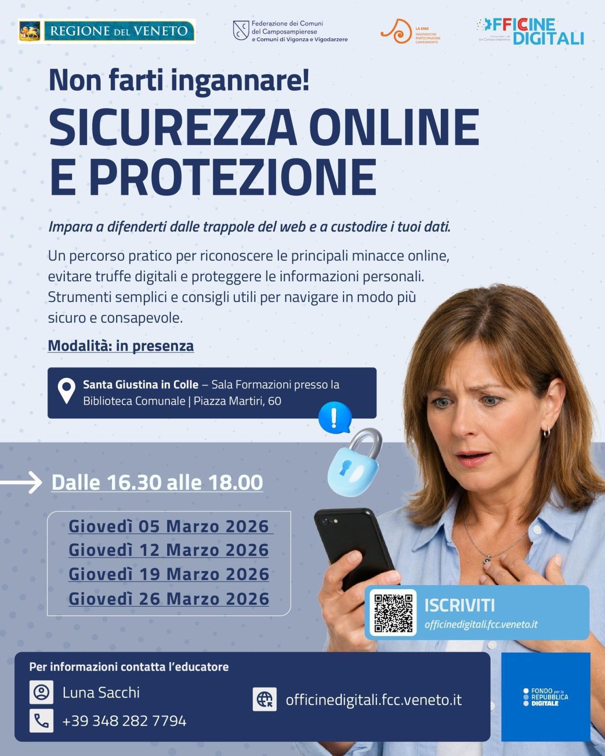 Non Farti Ingannare! Sicurezza Online e Protezione (dalle ore 16.30 alle 18.00)