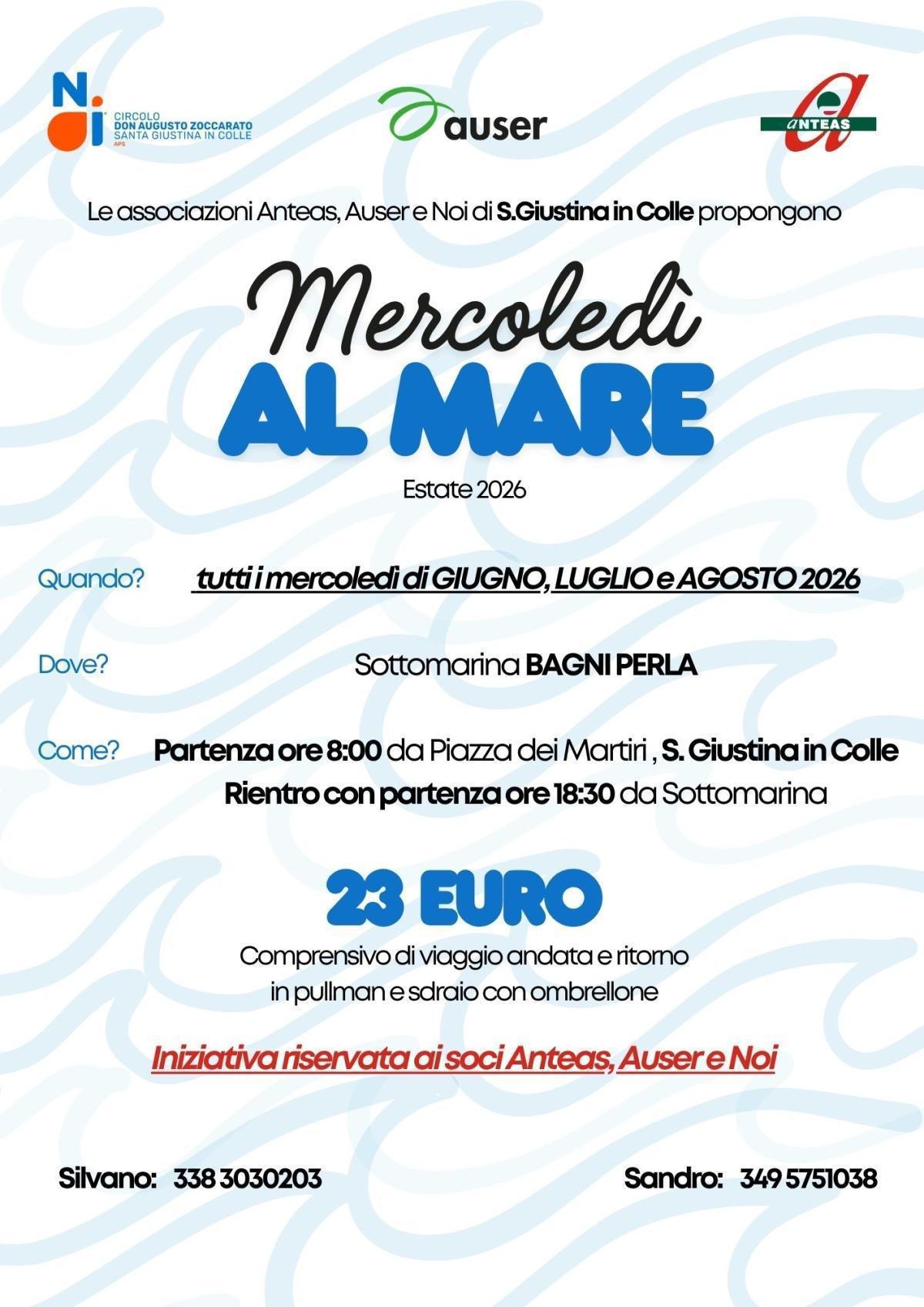 Mercoledì al Mare (Partenza ore 8:00)