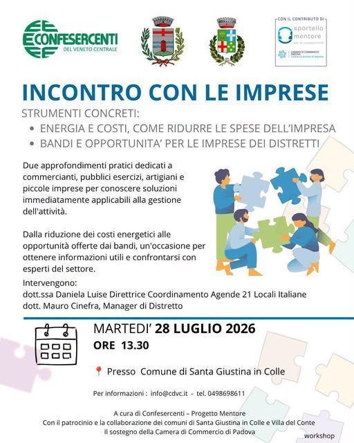 Incontro con le Imprese (inizio ore 13.30)