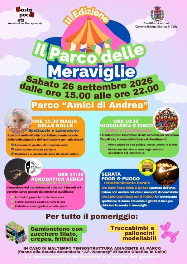 Il Parco delle Meraviglie (dalle ore 15.00 alle ore 22.00)