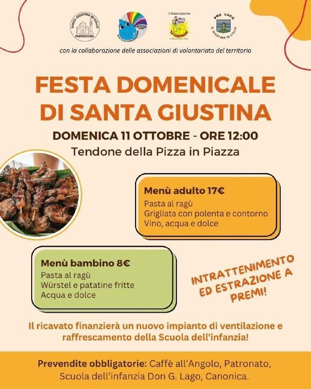 Festa Domenicale di Santa Giustina (dalle ore 12:00)