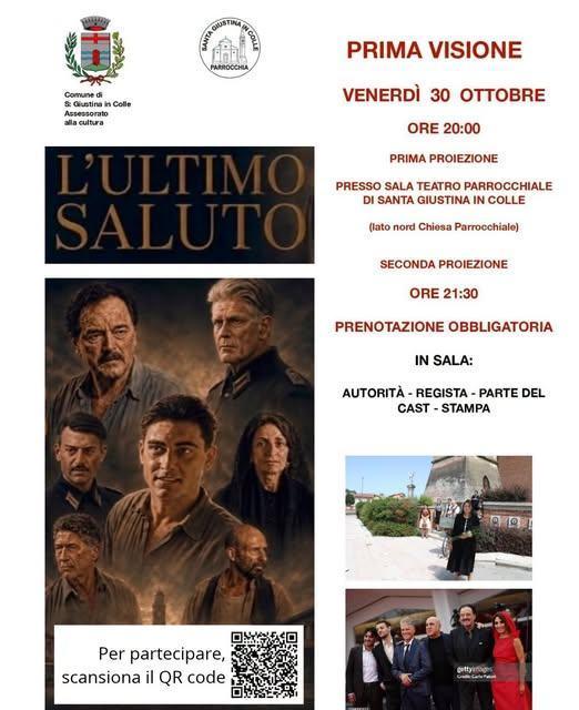 L'Ultimo Saluto (Prima proiezione: ore 20:00 - Seconda proiezione: ore 21:30)