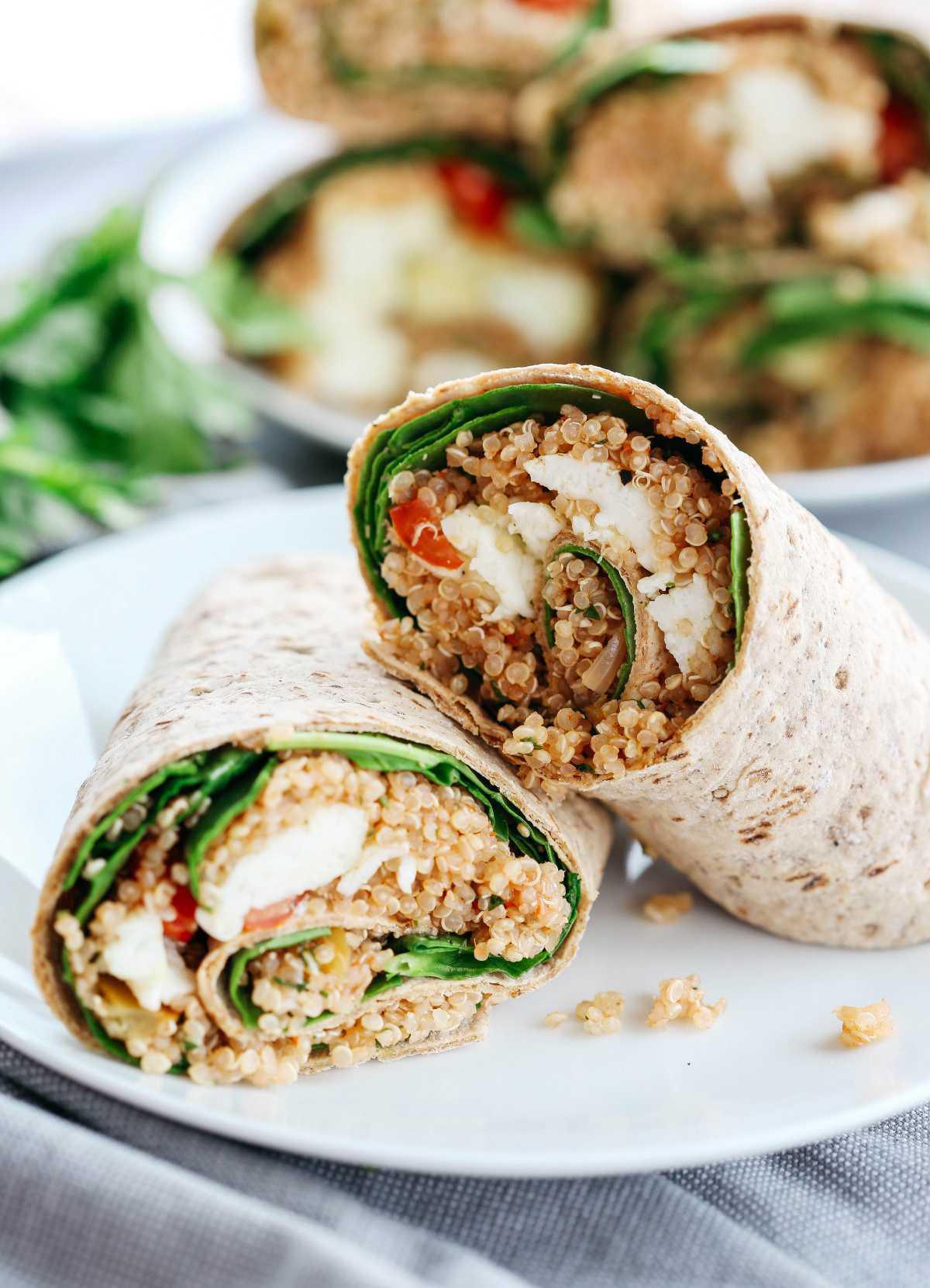 Quinoa Egg White Breakfast Wrap