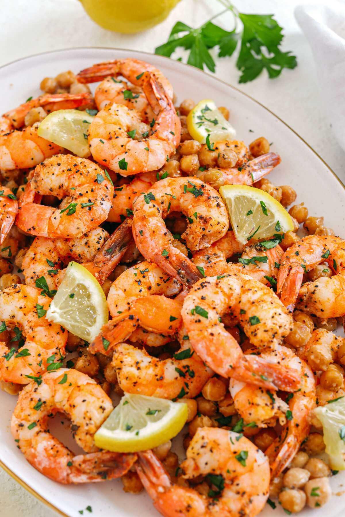 Lemon Garlic Shrimp with Chickpeas Lemon Garlic Shrimp with Chickpeas