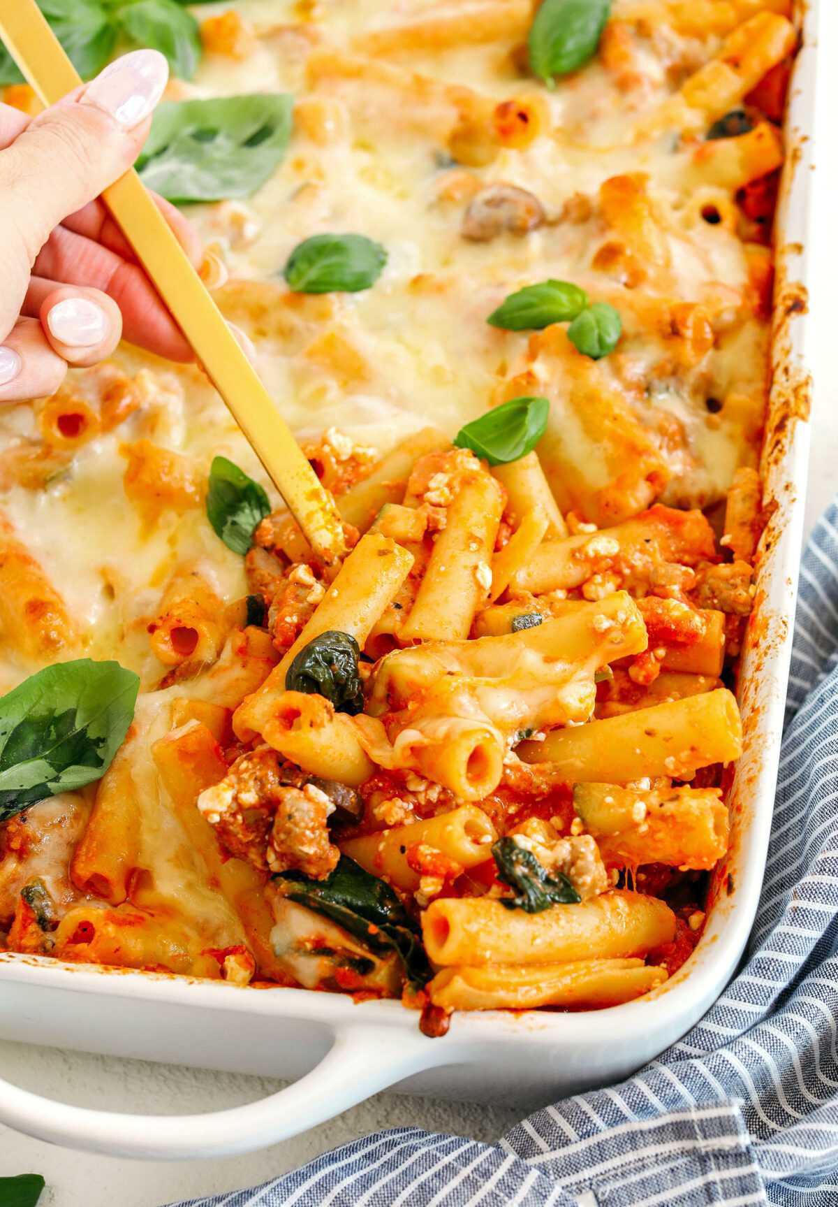 Healthy Baked Ziti Healthy Baked Ziti