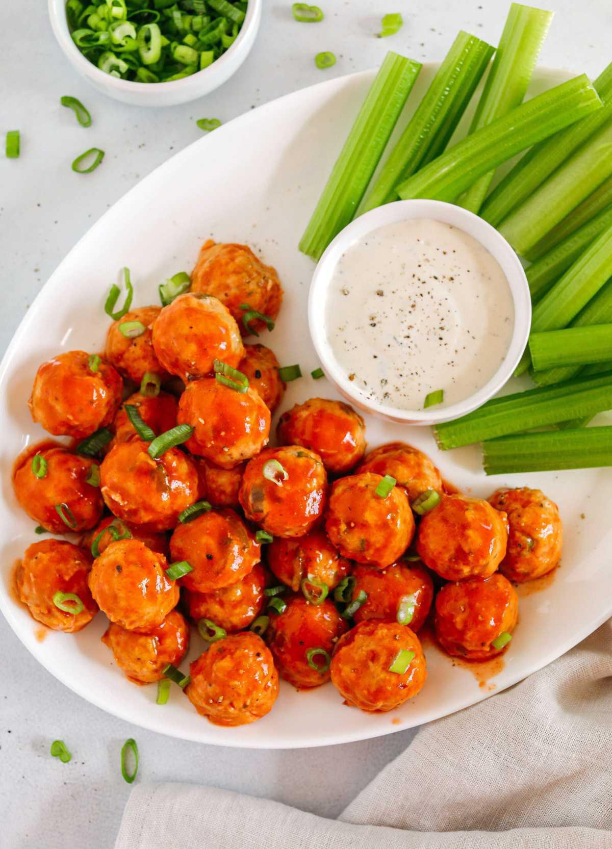 Buffalo Chicken Meatballs