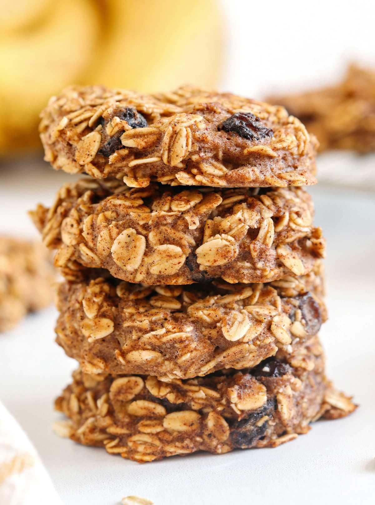 Banana Oatmeal Breakfast Cookies
