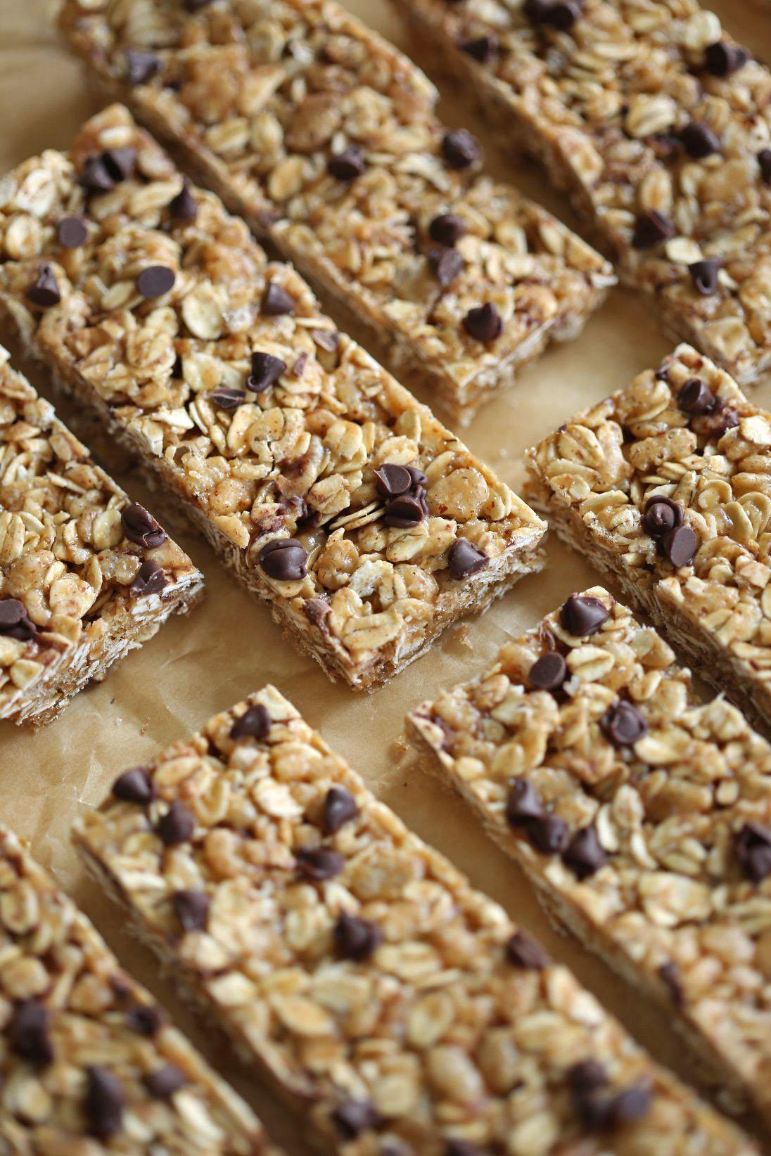 No Bake Almond Butter Granola Bars