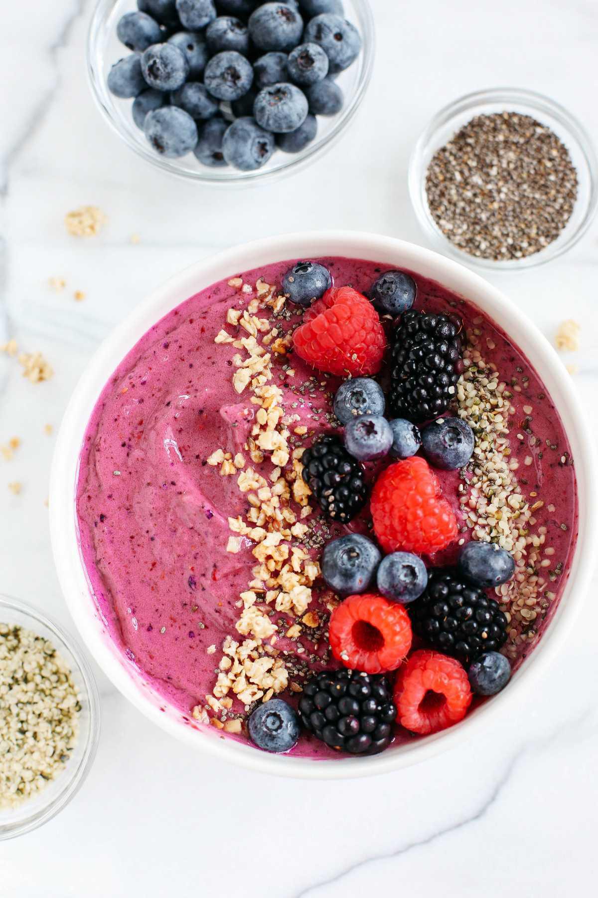Triple Berry Smoothie Bowl Triple Berry Smoothie Bowl