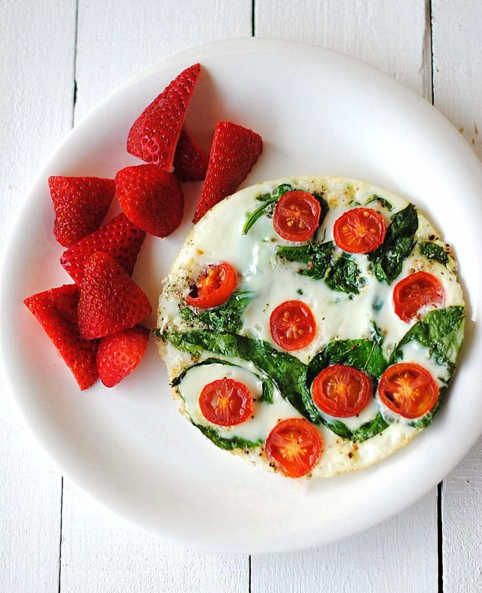 Spinach and Egg White Omelet