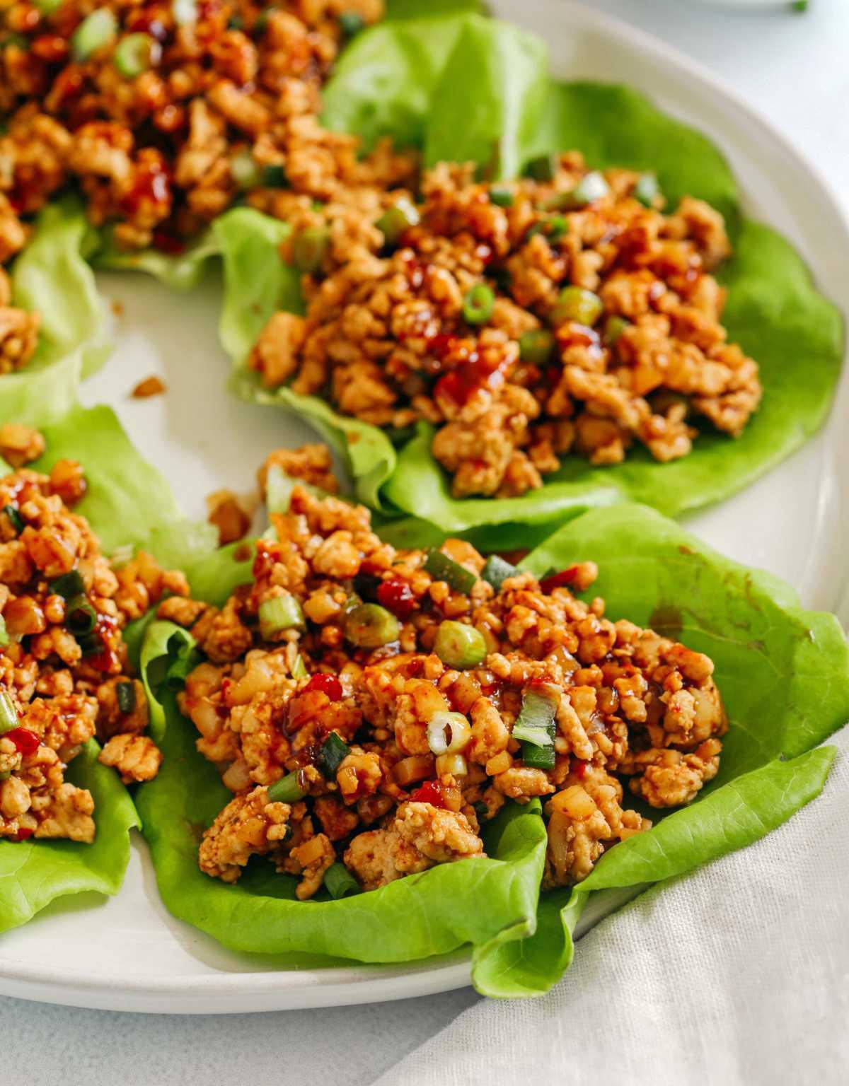 Asian Turkey Lettuce Wraps Asian Turkey Lettuce Wraps