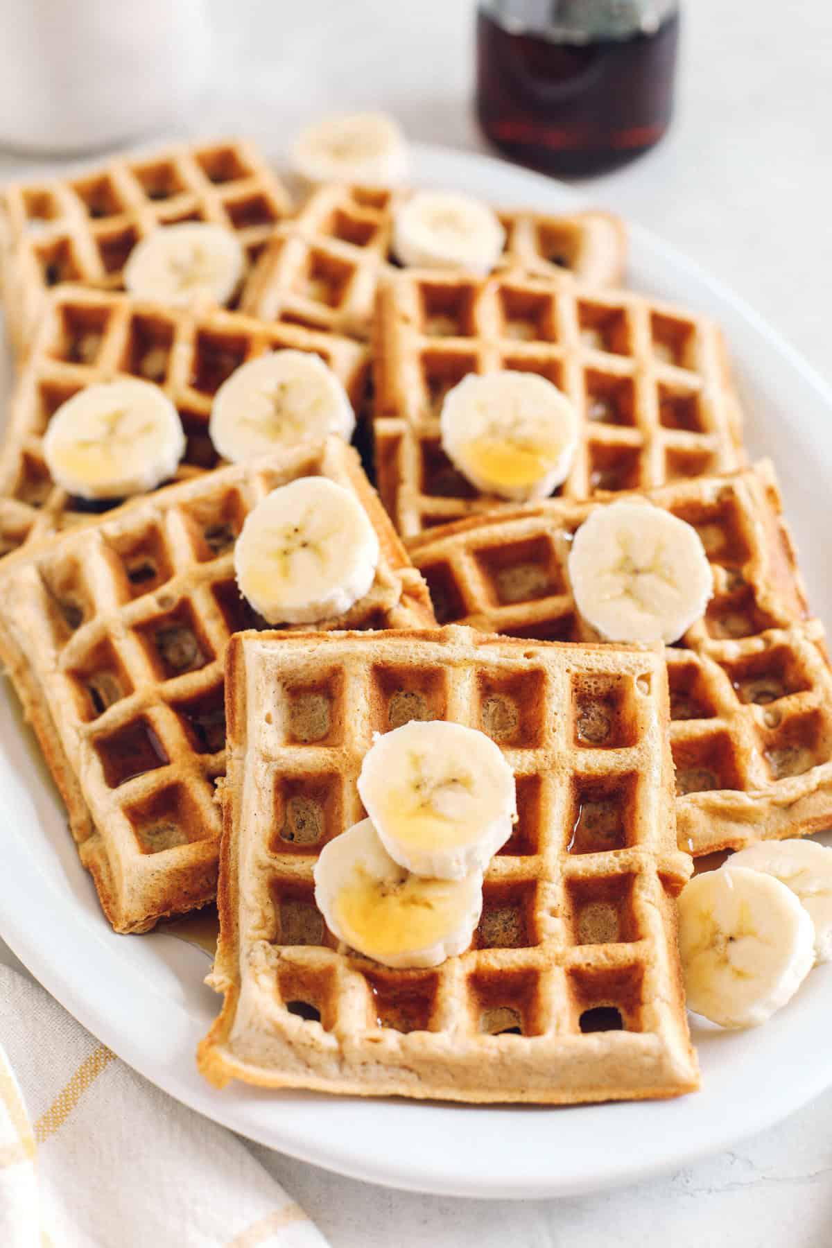 Whole Wheat Banana Waffles