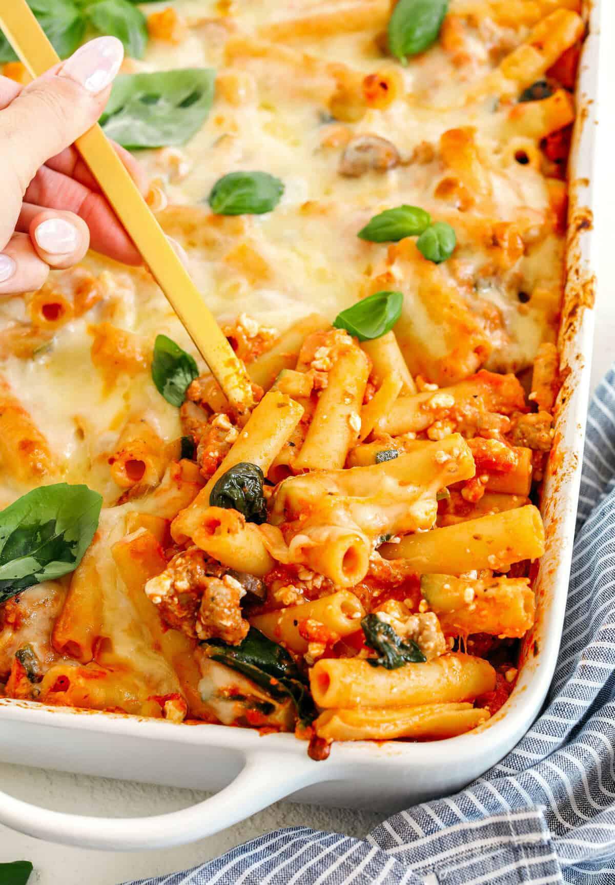 Healthy Baked Ziti
