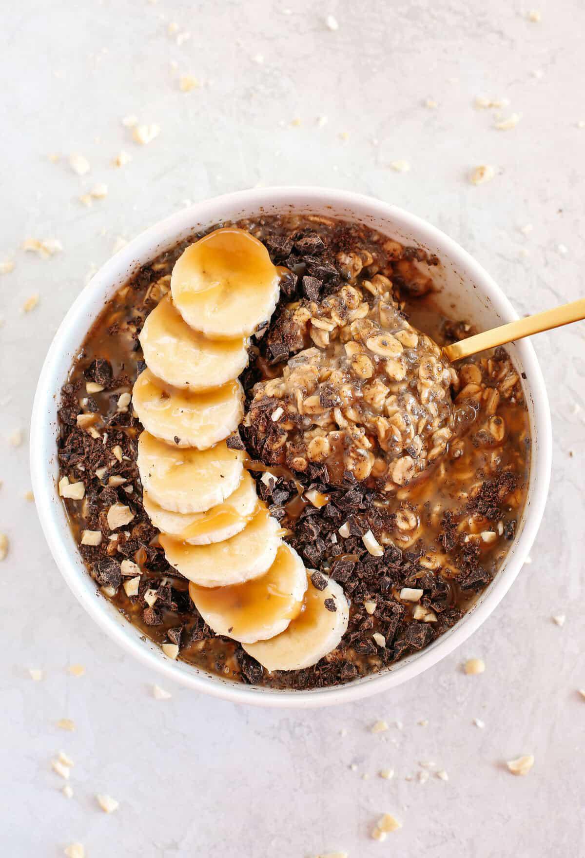 Salted Caramel Overnight Oats