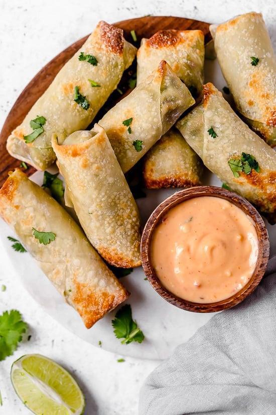 Crispy Avocado Egg Rolls