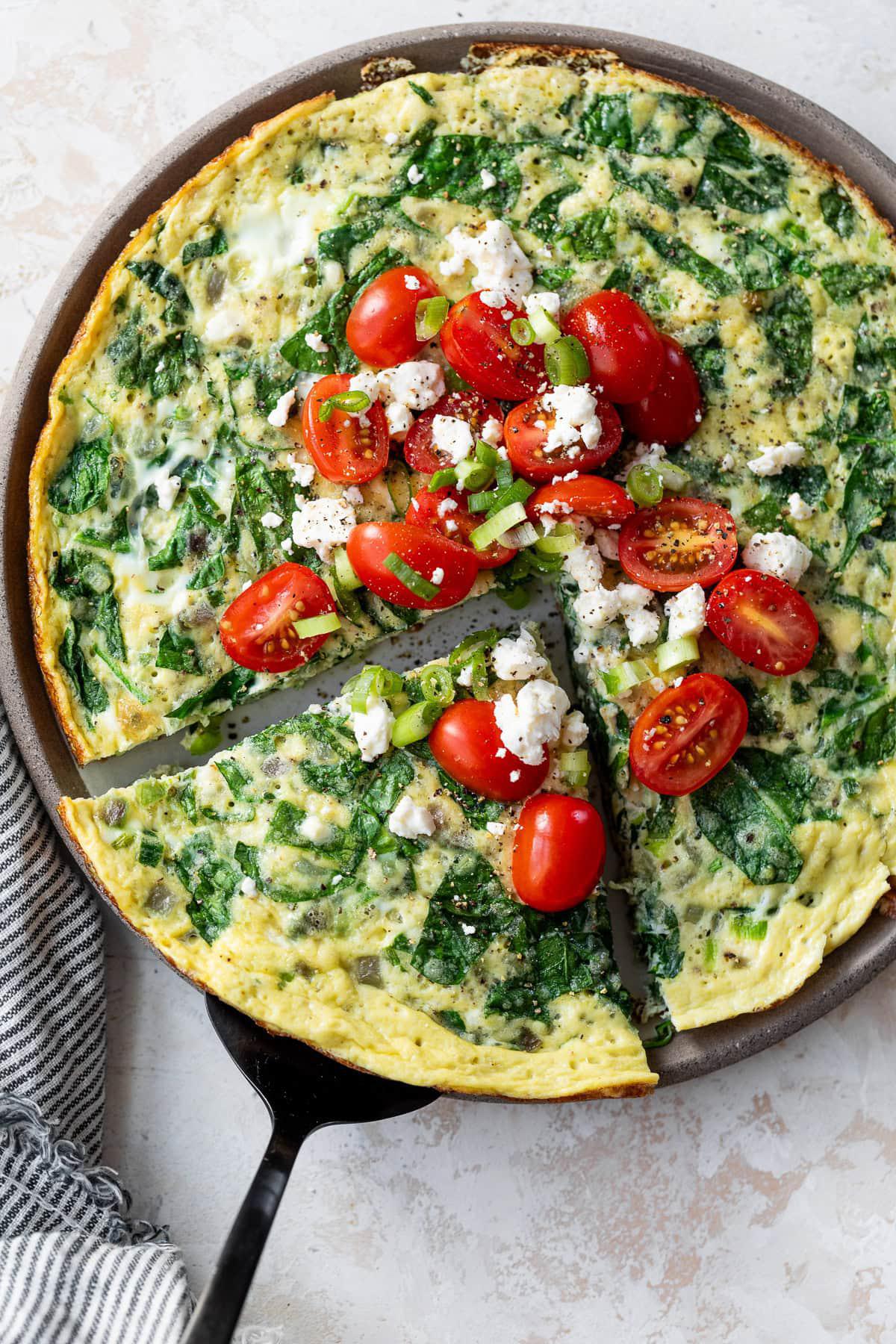 Spinach Feta Frittata Spinach Feta Frittata