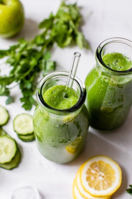 Green Apple Lemon Cucumber Ginger Smoothie Green Apple Lemon Cucumber Ginger Smoothie