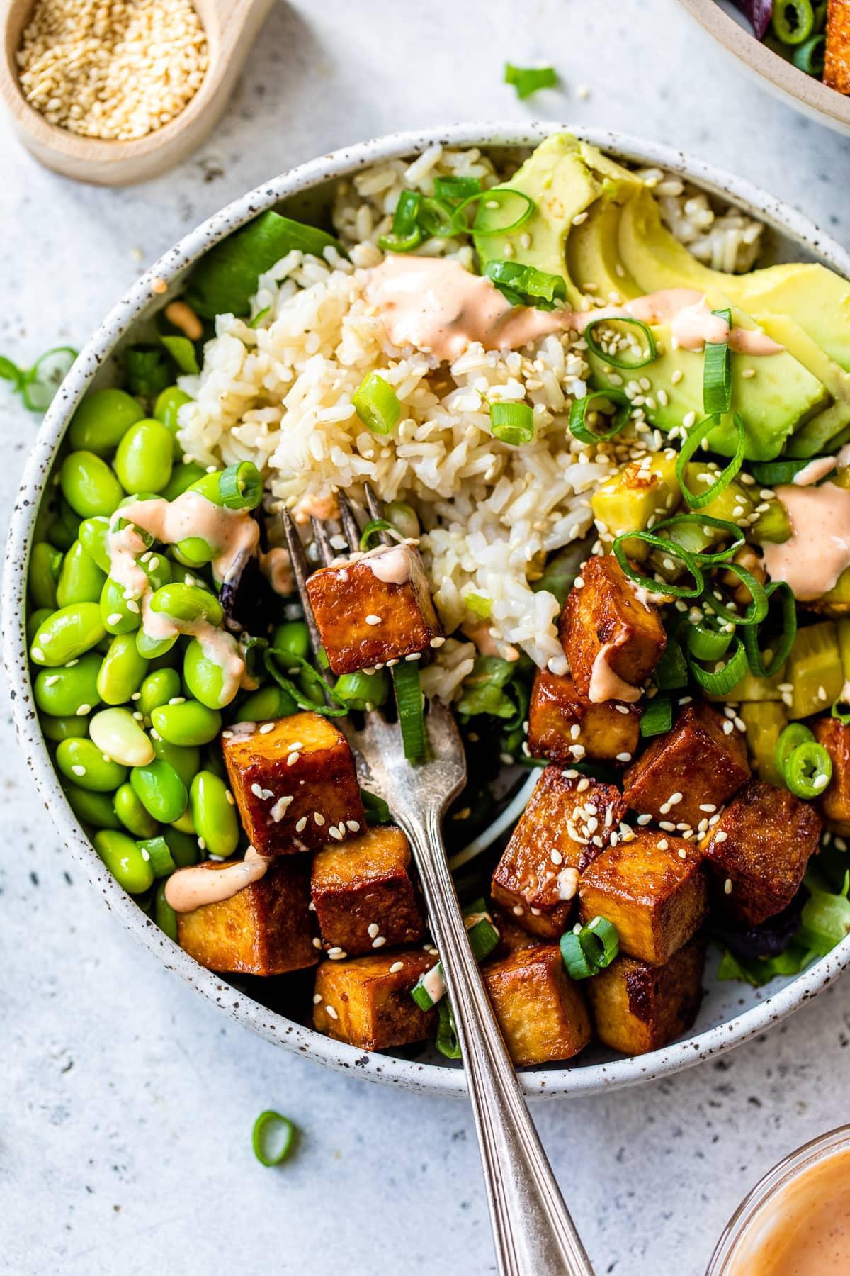 Tofu Poke Bowl Tofu Poke Bowl