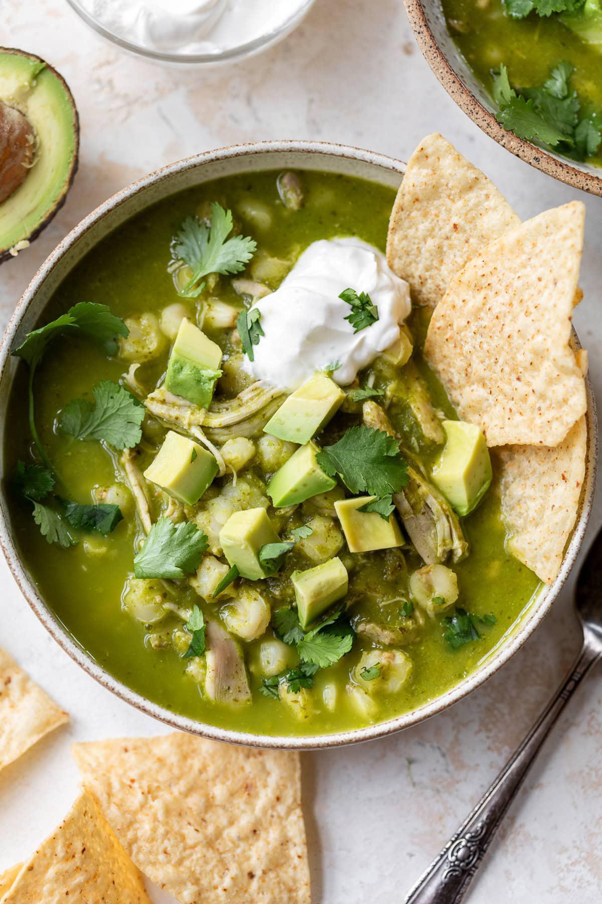 Chicken Pozole Verde Chicken Pozole Verde