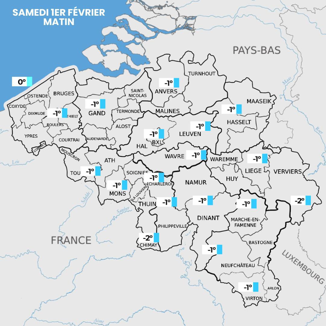 Prévisions nationale du Samedi 1er Février 2025