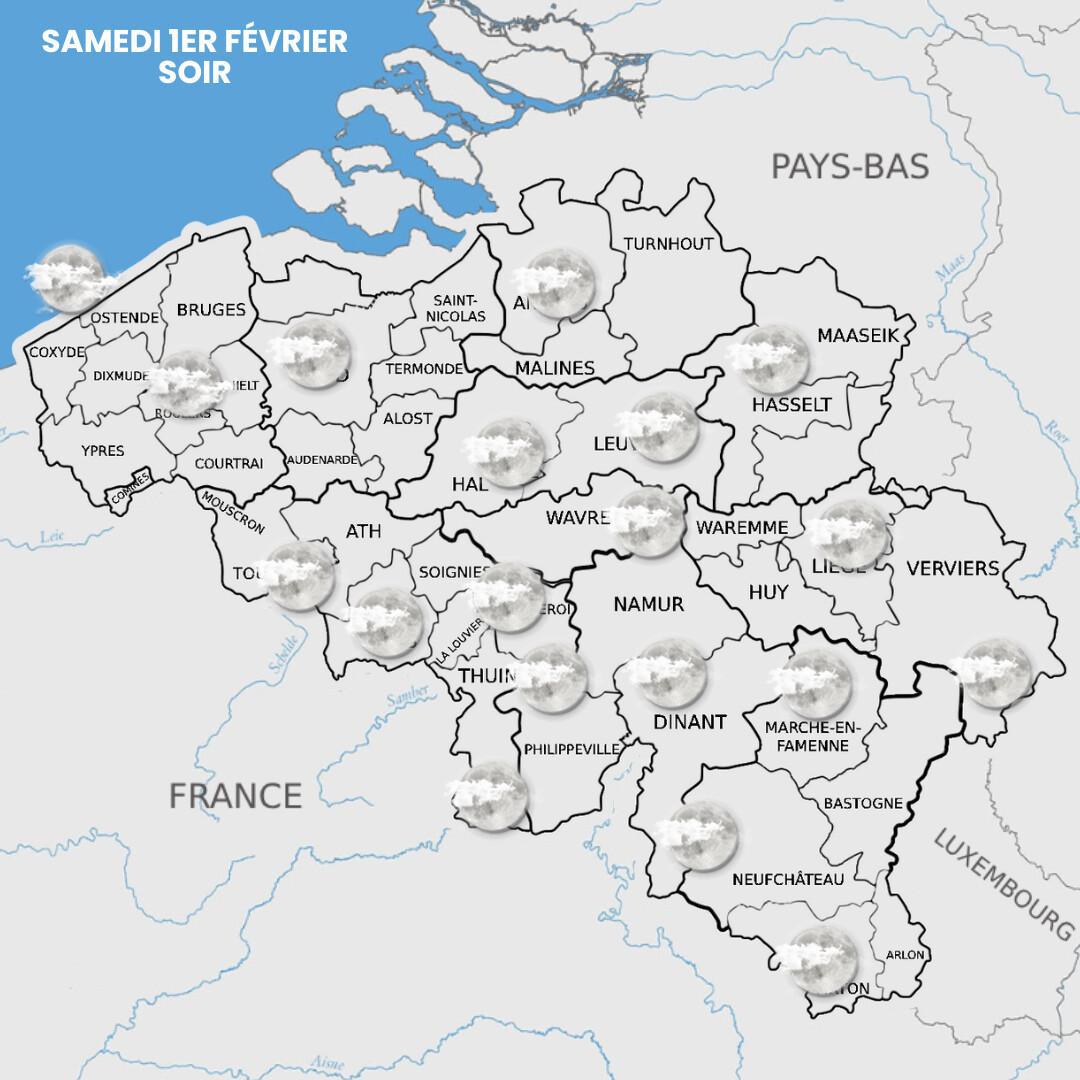 Prévisions nationale du Samedi 1er Février 2025