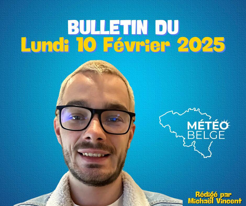 Prévisions nationale du Lundi 10 Février 2025