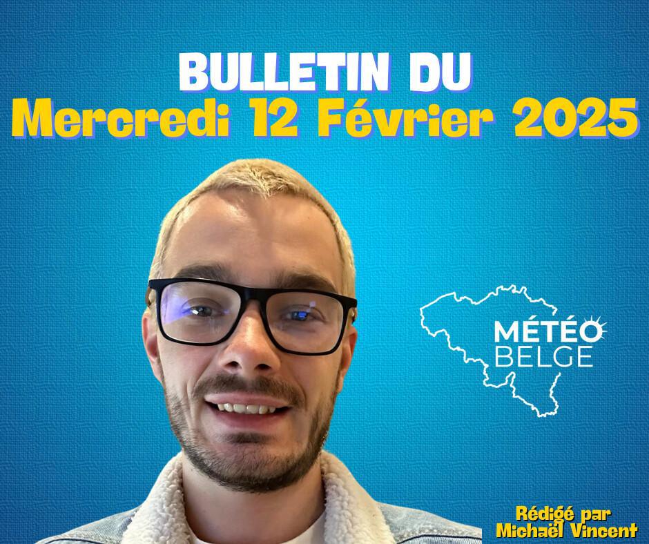 Prévisions nationale du Mercredi 12 Février 2025