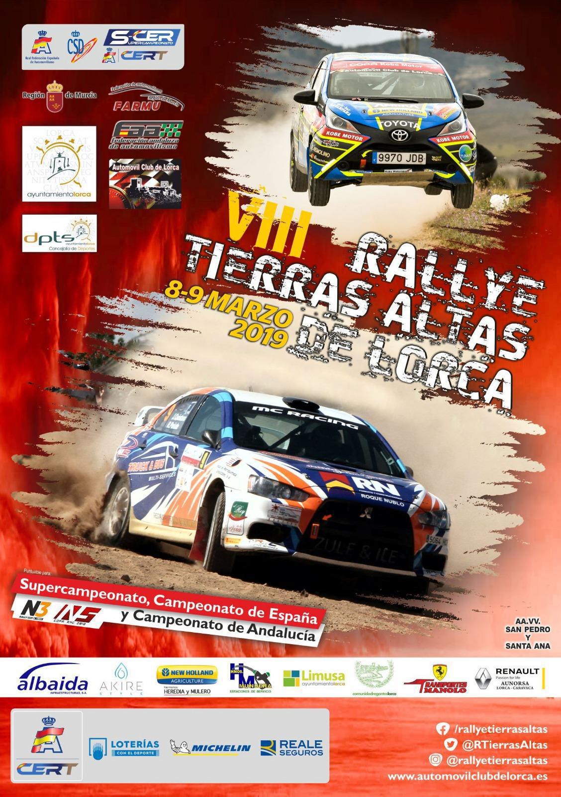Cartel oficial VIII Rallye Tierras Altas de Lorca Cartel oficial VIII Rallye Tierras Altas de Lorca