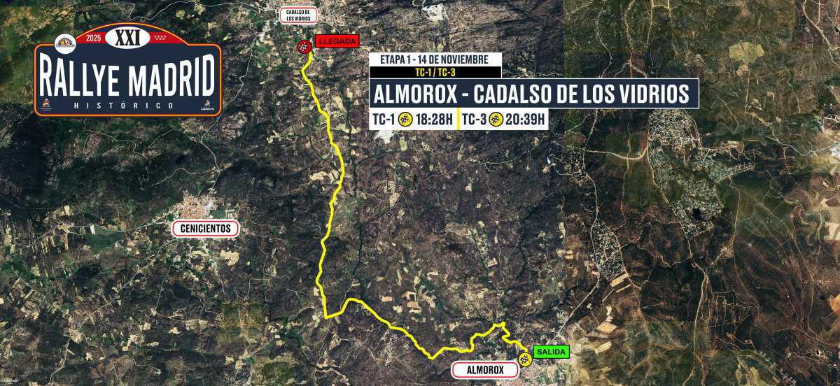 Tramos de la etapa del viernes Tramos de la etapa del viernes