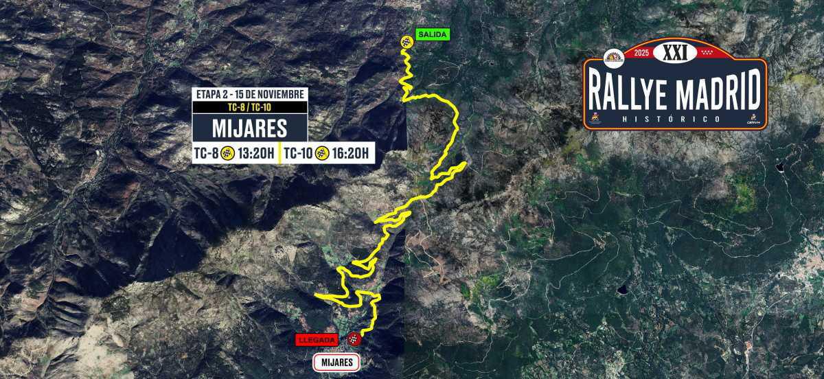 Tramos de la etapa del sábado Tramos de la etapa del sábado