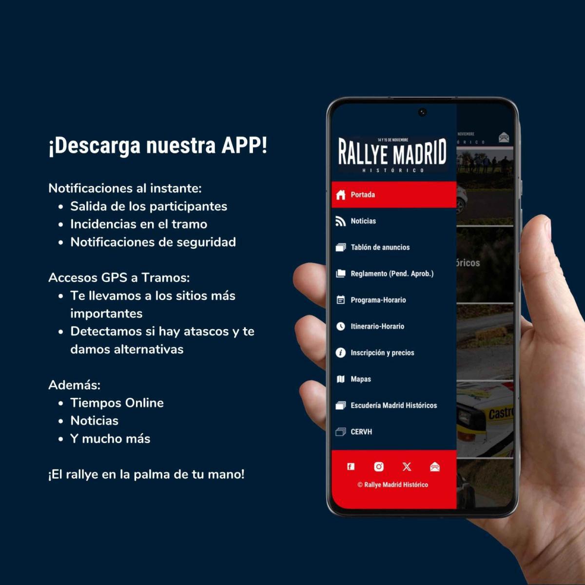 App del Rallye Madrid Histórico App del Rallye Madrid Histórico