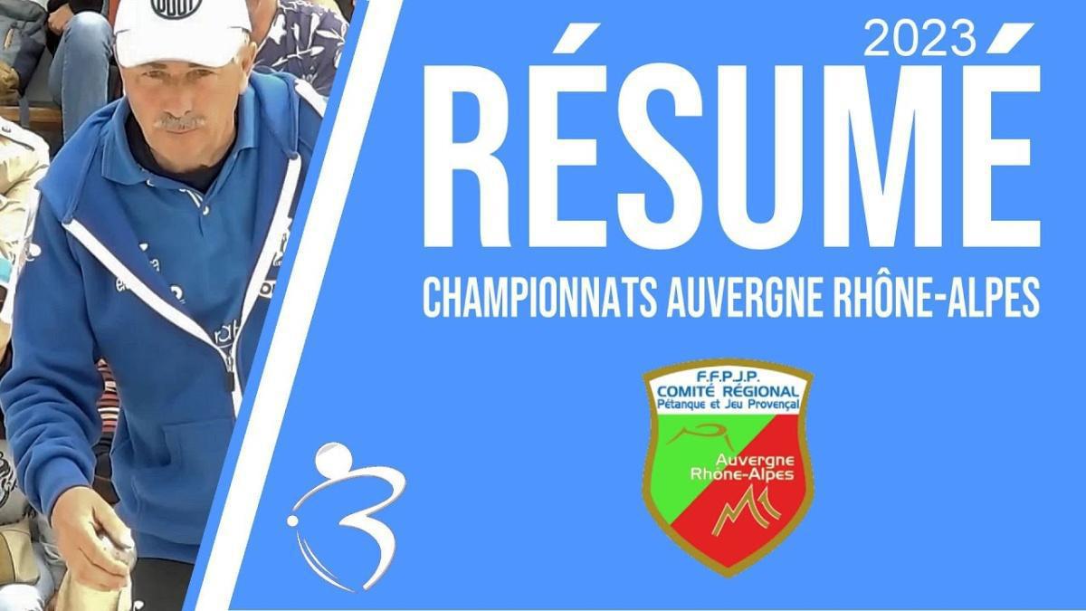 Résumé « Beaux gestes pétanque » - Championnats Auvergne Rhône-Alpes 2023 à Rumilly