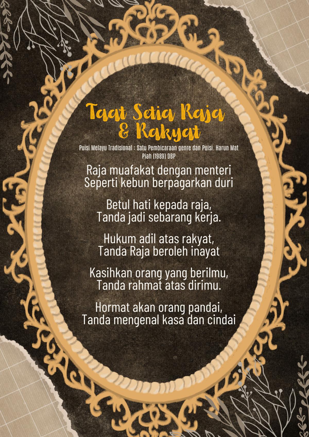 Taat Setia Raja dan Rakyat